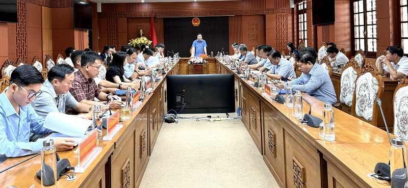 Phó Chủ tịch UBND thành phố phát biểu chỉ đạo tại cuộc họp. Ảnh Minh Phương